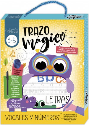 CALIGRAFIA EN RELIEVE ESTUCHE - VOCALES Y NUMEROS