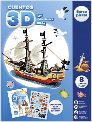 CUENTOS PARA IMAGINAR Y CONSTRUIR 3D - BARCO PIRATA