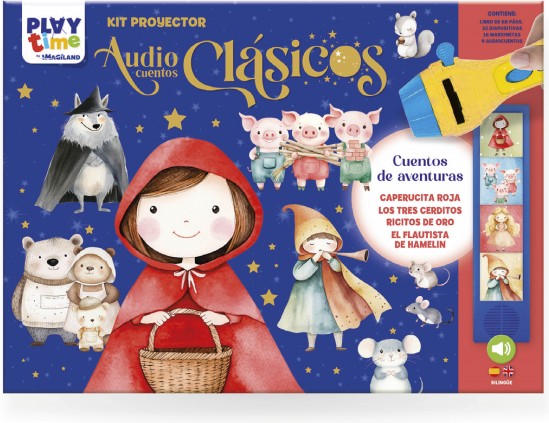 KIT PROYECTOR AUDIOCUENTOS CLASICOS - CUENTOS DE AVENTURAS