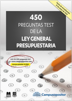 450 preguntas test de la Ley General Presupuestaria
