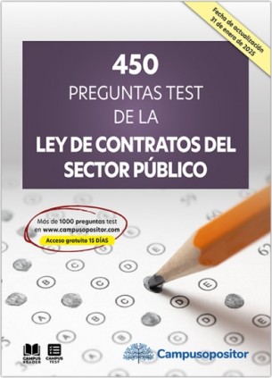 450 preguntas test de la Ley de Contratos del Sector Público