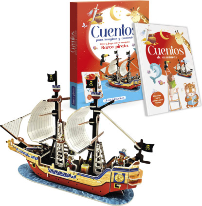 CUENTOS PARA IMAGINAR Y CONSTRUIR 3D- BARCO PIRATA
