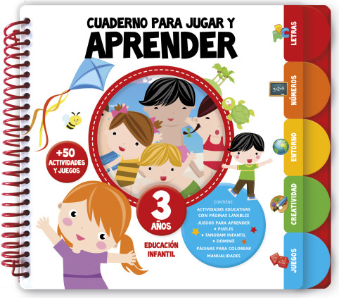 CUADERNO PARA JUGAR Y APRENDER 3 AÑOS