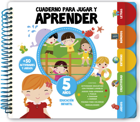 CUADERNO PARA JUGAR Y APRENDER 5 AÑOS