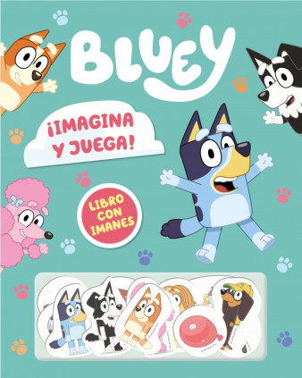 BLUEY IMAGINA Y JUEGA LIBRO CON IMANES