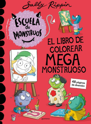 Escuela de Monstruos - El libro de colorear megamonstruoso
