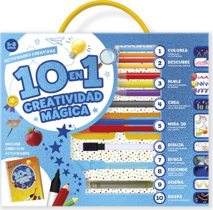 PACK 10 EN 1 CREATIVIDAD MAGICA 5 A 8 AÑOS