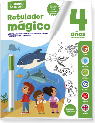 CUADERNO DE REPASO 4 AÑOS - ROTULADOR MAGICO