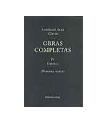 OBRAS C. CLARIN TOMO 4 (1ª PARTE) CRITICA