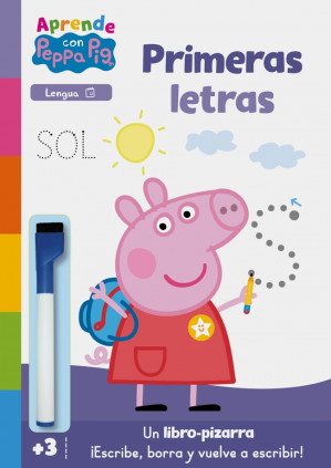 Peppa Pig. Primeros aprendizajes - Aprendo con Peppa Pig. Primeras letras (Libro-pizarra)