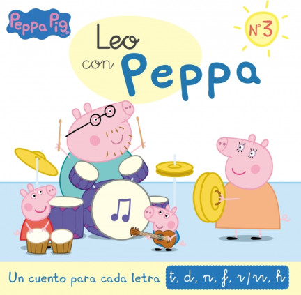 Peppa Pig. Lectoescritura - Leo con Peppa. Un cuento para cada letra: t, d, n, f, r/rr, h