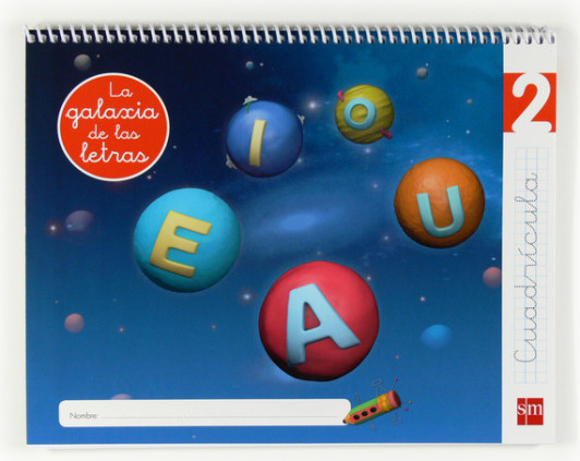 Lectoescritura 2, Cuadrícula. La galaxia de las letras