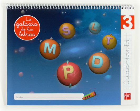 Lectoescritura 3, Cuadrícula. La galaxia de las letras