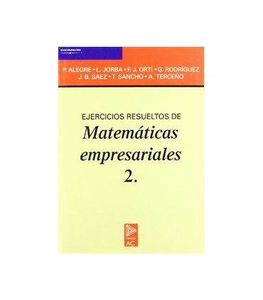 Ejercicios resueltos de matemáticas empresariales 2.
