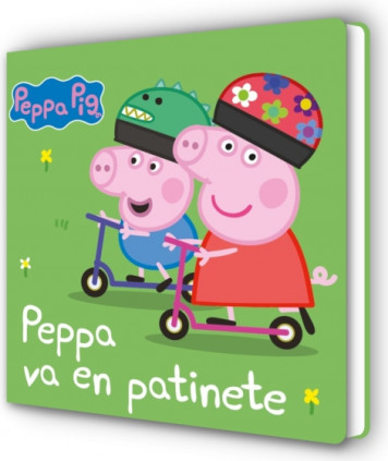 PEPPA PIG CARTON. PEPPA VA EN PATINETE