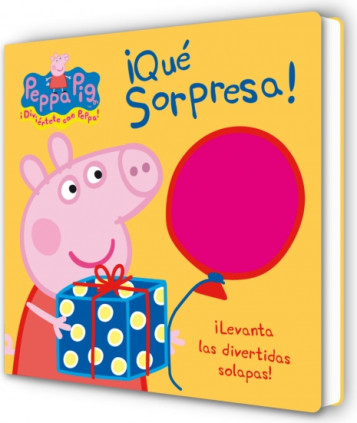 Peppa Pig. Libro de cartón con solapas - ¡Qué sorpresa!