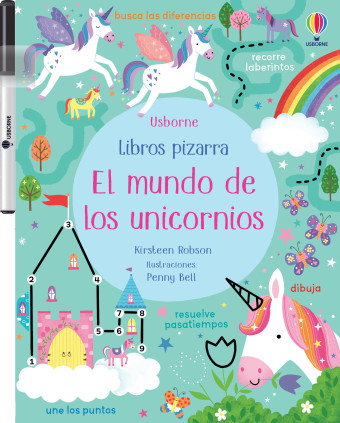 EL MUNDO DE LOS UNICORNIOS LIBRO PIZARRA