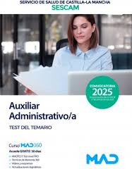 SESCAM AUXILIAR ADMINISTRATIVO TEST 2025