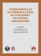 Comentarios a la Ley Orgánica 2/2023, de 22 de marzo, del sistema universitario
