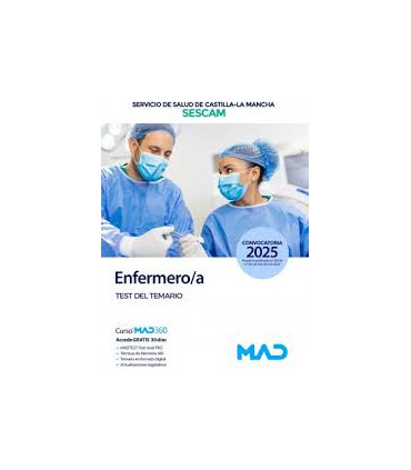 SESCAM ENFERMERO TEST 2025