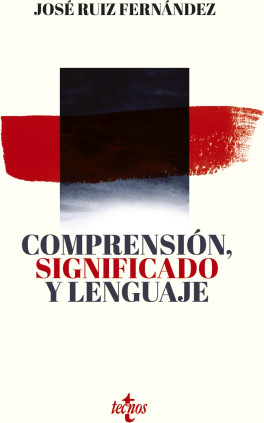 COMPRENSION, SIGNIFICADO Y LENGUAJE