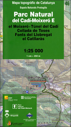 Mapa topogràfic de Catalunya 1:25 000. Espais Naturals Protegits 46 - Parc Natural del Cadí-Moixeró E (2a edició)