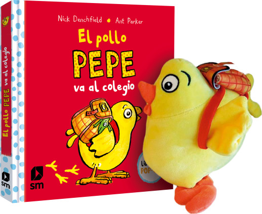 Pack El pollo Pepe va al colegio con muñeco