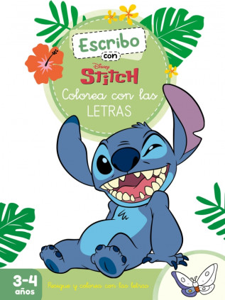Escribo con Stitch. Colorea con las letras (Disney. Primeros aprendizajes)