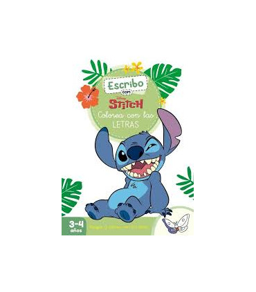 Escribo con Stitch. Colorea con las letras (Disney. Primeros aprendizajes)