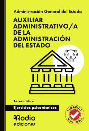 Auxiliar Administrativo a de la Administración del Estado. Ejercicios psicotécnicos. Acceso Libre