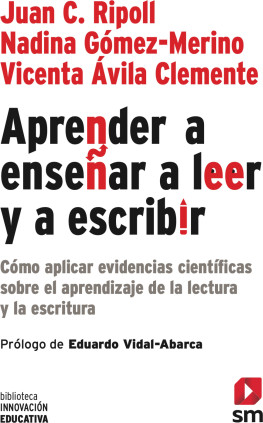 Aprender a enseñar a leer y a escribir