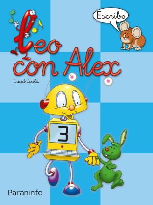 Leo con Alex. Escritura 3. Cuadrícula (Educación Infantil)