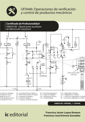 Operaciones de verificación y control de productos mecánicos. FMEE0108 - Operaciones auxiliares de fabricación mecánica