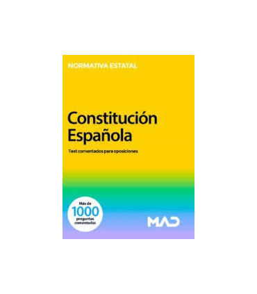 CONSTITUCION ESPAÑOLA TEST COMENTADOS