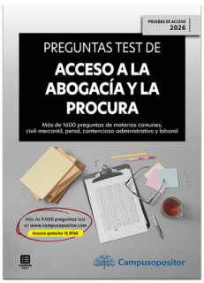 Preguntas test de Acceso a la abogacía y a la procura (EXAMEN 2026)