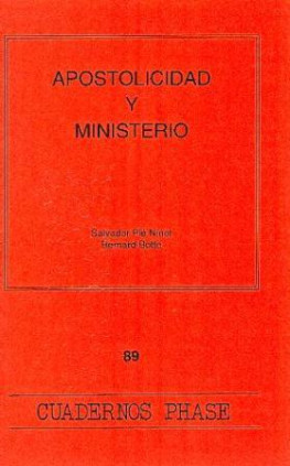 Apostolicidad y ministerio