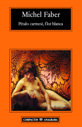 Pétalo carmesí, flor blanca