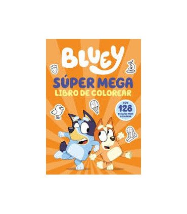 BLUEY. SUPER MEGA LIBRO DE COLOREAR