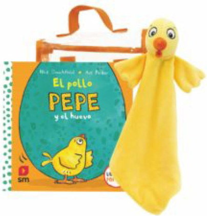 Pack doudou El pollo Pepe y el huevo