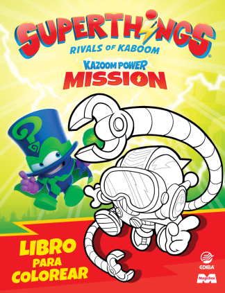 Libro para colorear Superthings KP - Mission II - España