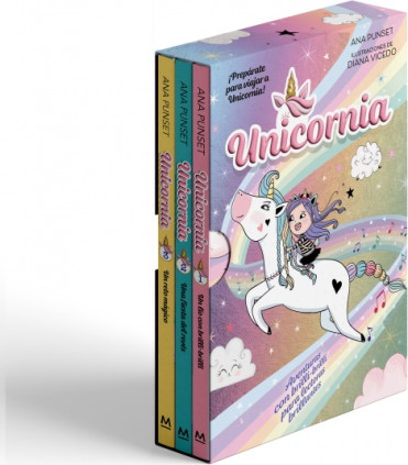 COFRE UNICORNIA 3 LIBROS ESP