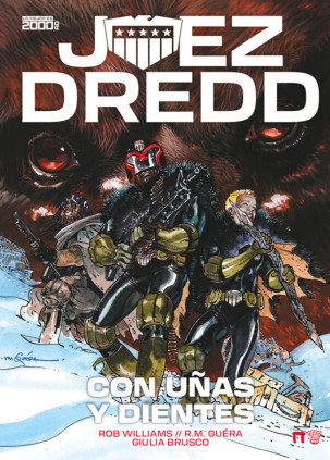 JUEZ DREDD CON UÑAS Y DIENTES