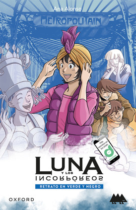 LUNA RETRATO EN VERDE Y NEGRO