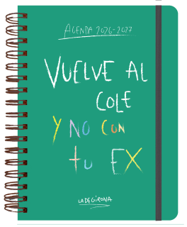 Agenda escolar semanal 2026-2027 La de Girona