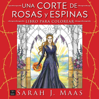 Una corte de rosas y espinas. Libro para colorear