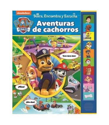 AVENTURAS DE CACHORROS. BUSCA, ENCUENTRA Y ESCUCHA PATRULLA CANINA