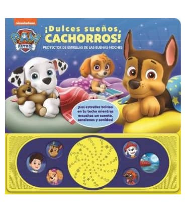 DULCES SUEÑOS CACHORROS. PROYECTOR DE ESTRELLAS PATRULLA CANINA.