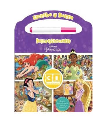 PINTAR Y BORRAR PRINCESAS WELF