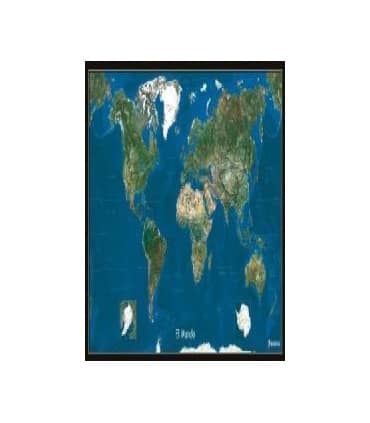 MAPA MURAL-PLANISFERIO FOTOSATELITE