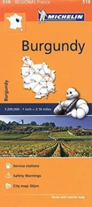 Mapa Regional Burgundy